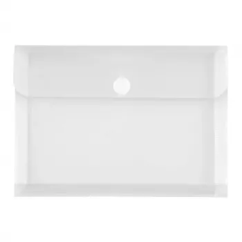 FolderSys Document Pocket 40114-04 DIN A5 Landscape Expandable Gusset Transparent