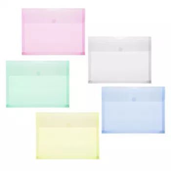 FolderSys Document Sleeve 40105-94 DIN A4 įvairių spalvų, 10 vnt./pakuotė