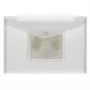 FolderSys A4 Landscape Ring Binder Pocket with CD/Jewel Case Pocket, Transparent, Pack of 10