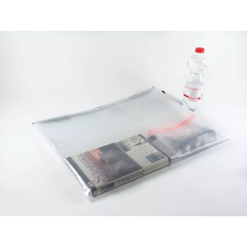FolderSys A3 dokumentų maišelis su užtrauktuku, permatomas PVC
