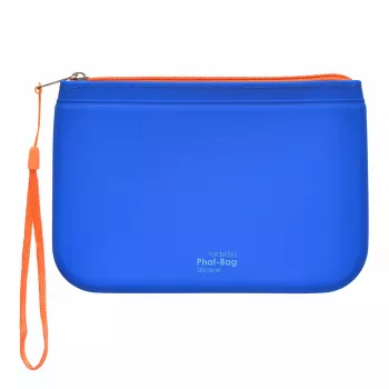 FolderSys PHAT BAG silikoninis maišelis su užtrauktuku A6, mėlynas (40486-40)