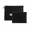 FolderSys A5 Zipper Pouch Black Opaque Non-Woven PP 190 x 255 mm