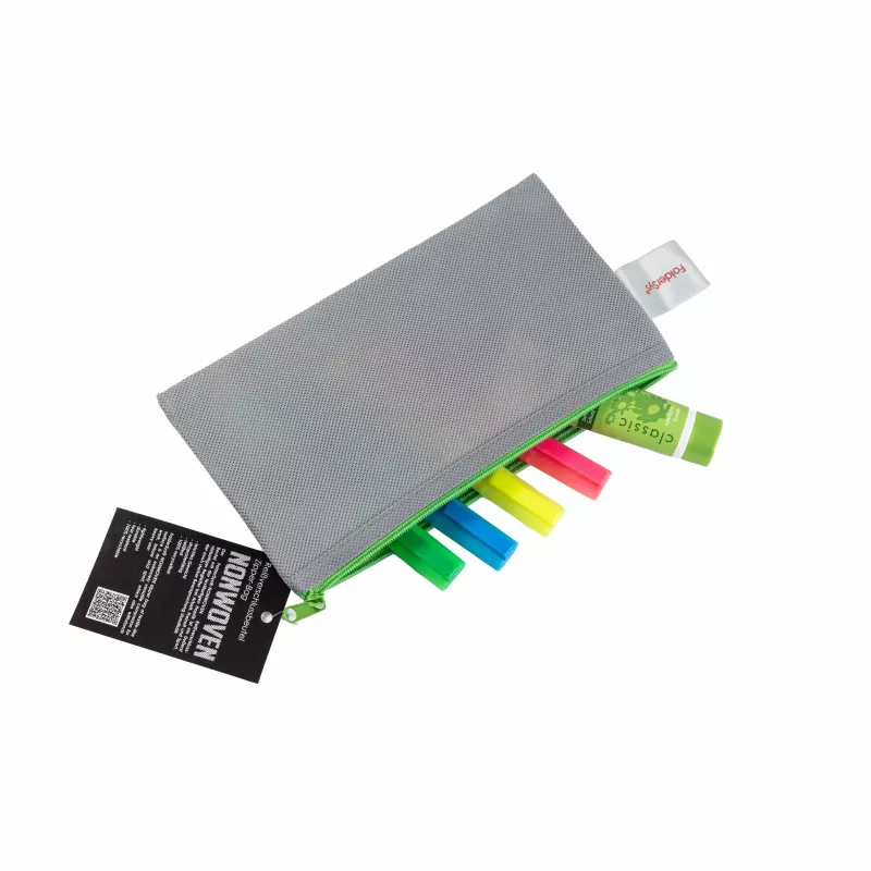 FolderSys Zipper Pouch DL Grey Opaque Non-Woven PP 120 x 220 mm