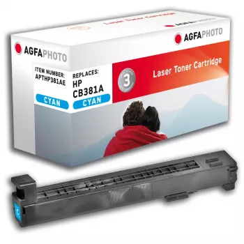 AGFAPHOTO Cyan Compatible Toner Cartridge (HP 824A / CB381A), skirta HP Color LaserJet CM6030, CM6040, CP6015