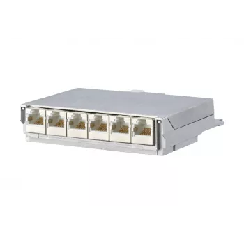 METZ CONNECT BTR E-DAT C6 6x8 AP Distributor Patch Panel - CAT 6 - STP - Grey - 1U - 19 inch