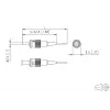 METZ CONNECT 150M1AO0020E Skaidulinio ryšio jungiamasis laidas OM3 ST/PC 2 m Multi