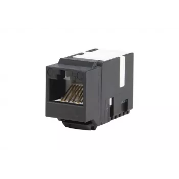 METZ CONNECT 130A10-29-I-B1 Flat Black RJ45 Female Cat6A Shielded Keystone Module