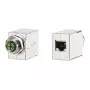 METZ CONNECT M12 D-coded Female Connector, 8-pin, Screw Termination, Shielded, IP67