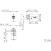 METZ CONNECT M12 D-coded Female Connector, 8-pin, Screw Termination, Shielded, IP67