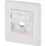 METZ CONNECT Keystone 1 prievado įleidžiamas sieninis lizdas, gryna balta (RAL 9010) 130B20D11002KE