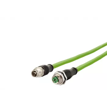 METZ CONNECT 142M2X12020 - 2 m - Cat6a - M12 - M12 - Green