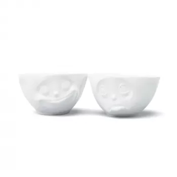 FIFTYEIGHT PRODUCTS Bowl Set 200ml - Happy & Oh Please White