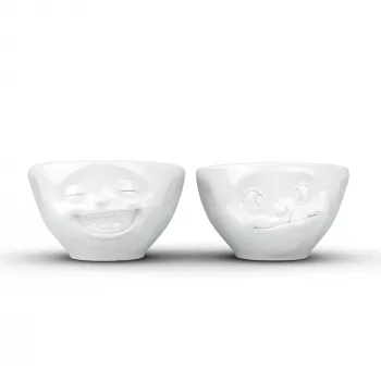FIFTYEIGHT PRODUCTS Bowl Set 100ml - Laughing & Delicious White