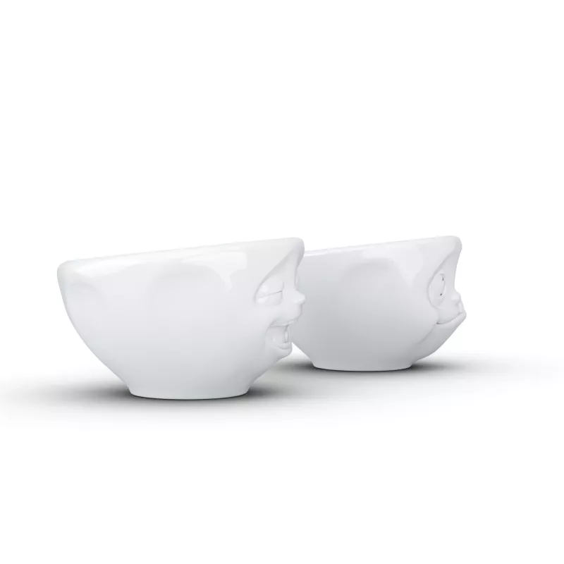 FIFTYEIGHT PRODUCTS Bowl Set 100ml - Laughing & Delicious White