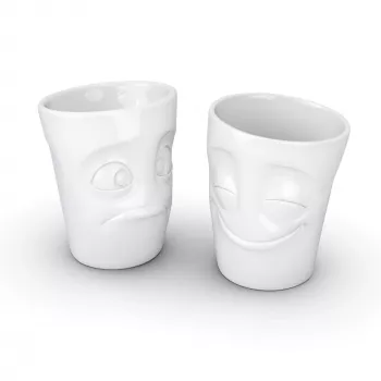 FIFTYEIGHT PRODUCTS FIFTYEIGHT 350ml Mug - Amused & Bewildered White