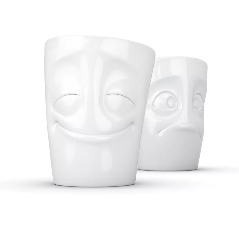 FIFTYEIGHT PRODUCTS FIFTYEIGHT 350ml Mug - Amused & Bewildered White
