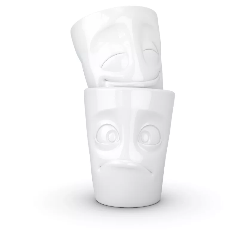 FIFTYEIGHT PRODUCTS FIFTYEIGHT 350ml Mug - Amused & Bewildered White
