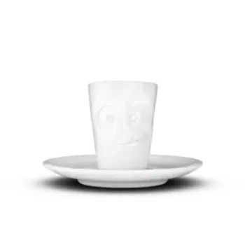 FIFTYEIGHT PRODUCTS Espresso Mug with Handle 80ml - Lecker White