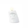 FIFTYEIGHT PRODUCTS FIFTYEIGHT Candle Snuggle CUDDLY Small Candle Holder White