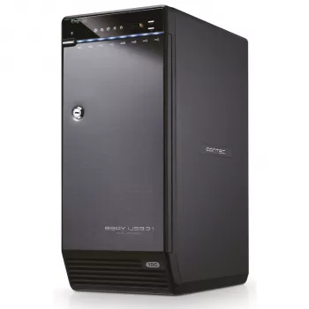 FANTEC QB-X8U31 8-Bay 3,5 inch SATA HDD USB 3.1 Type-C 10G išorinis kietųjų diskų masyvas (juodas)