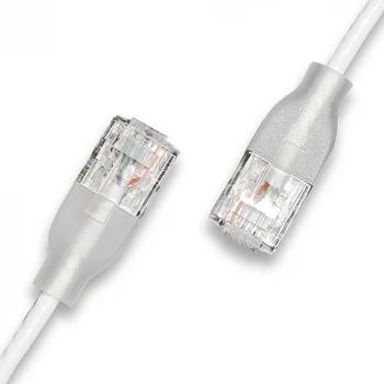 WANTEC Patch Cable UTP CAT6a eGlow 2,0m White (7406)