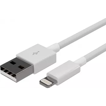 SHIVERPEAKS Flexline USB įkrovimo ir sinchronizavimo kabelis, USB-A į 8-Pin, 2.0, ABS, baltas, 0,1 m (FL31-12044)