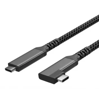 S CONN S/CONN maximum connectivity USB-C įkrovimo laidas USB-C į USB-C 3.2 100W PD Textile 90° - Laidas - Skaitmeniniai/Duomenys