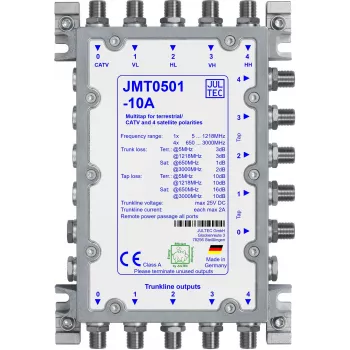 Jultec JMT0501-10A Multi-Tap Distributor, 5 Taps, Passive, 10 dB
