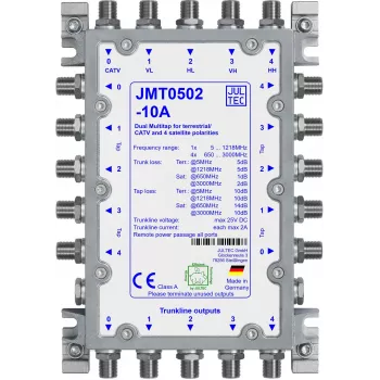 Jultec JMT0502-10A Pasyvusis daugiagyslis išsišakojimas, 5 magistralinės linijos, 2 išsišakojimo išėjimai