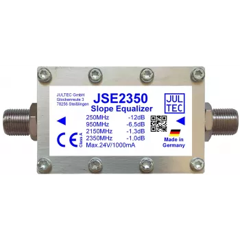 JULTEC JSE2350 Broadband SAT-IF linijinis ekvalaizeris, 1 signalo kelias, F tipo jungtis, 75 omų