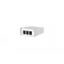 Metz Connect Keystone AP Housing 3 Port Pure White, Uncovered