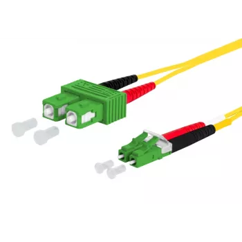 METZ CONNECT OpDAT Patch Cable SC-D APC/LC-D APC OS2 1.0 m – vienmodis šviesolaidinis kabelis