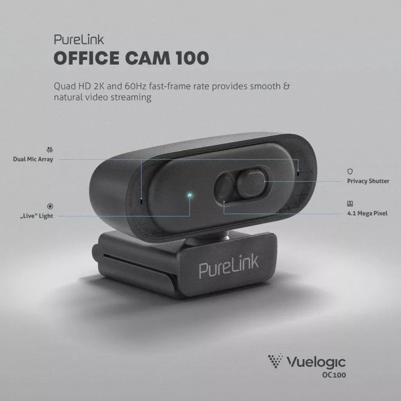 PureLink Webcam for Personal Office and Live Streaming Distance Learning (VL-OC100)