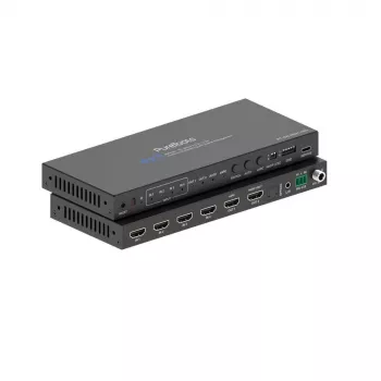 PureLink PT-SW-HD41-48G 4x1 HDMI 2.1 jungiklis - 48Gbps - 8K 60Hz 4:2:0 12-bit garso išskyrimas ir KVM jungiklis - 4 prievadai