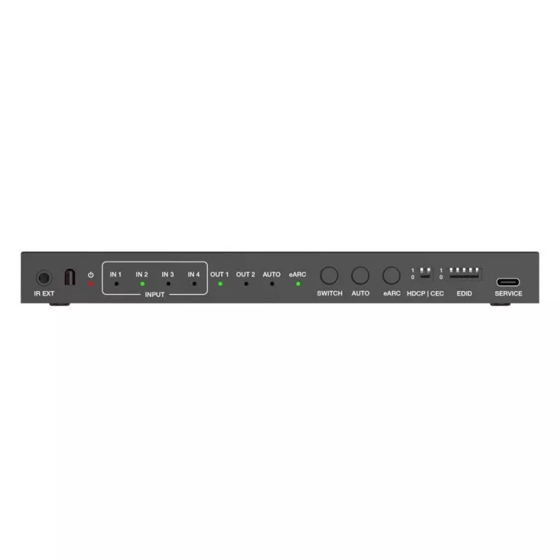 PureLink PT-SW-HD41-48G 4x1 HDMI 2.1 jungiklis - 48Gbps - 8K 60Hz 4:2:0 12-bit garso išskyrimas ir KVM jungiklis - 4 prievadai