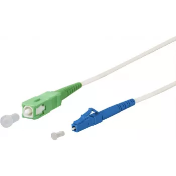 METZ CONNECT OpDAT Patch Cable SC-S APC/LC-S OS2 White 2,0 m