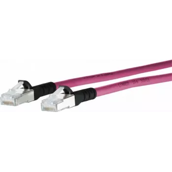 METZ CONNECT 130845A002-E tinklo kabelis 10 m Cat6a S/FTP (SF/UTP) RJ45 rausvai violetinis
