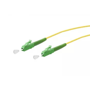 METZ CONNECT OpDAT Patch Cable LC-S APC/LC-S APC OS2 Duplex 5m Geltonas