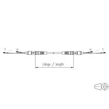 METZ CONNECT OpDAT VIK Universal Cable 12x OS2 LC-LC - 10 m