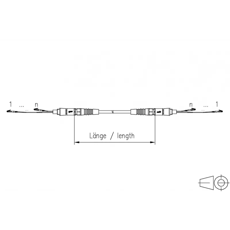 METZ CONNECT OpDAT VIK Universal Cable 12x OS2 LC-LC - 10 m