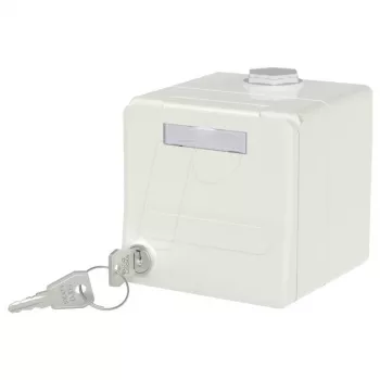 METZ CONNECT IP44 modulinis paviršinio montavimo korpusas su atverčiamu dangteliu 1309470002-I