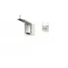 METZ CONNECT 1309471002KI Flush-Mount Housing with Hinged Lid and Lock, Pure White