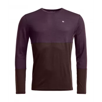 Ortovox 185 Rock N Wool Long Sleeve - Dark Wild Berry, XL