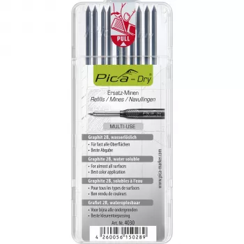 Pica DRY Graphite 2B 2,8 mm 120 mm 10 šerdžių papildymas