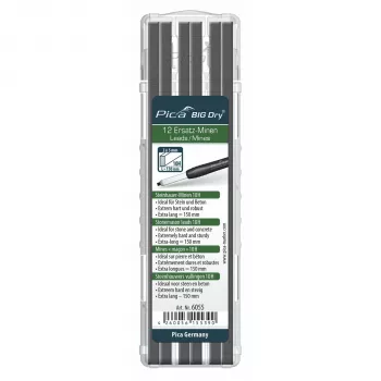 Pica BIG DRY Stonemason Leads 10H – 12 vnt., 2x5 mm, grafitas