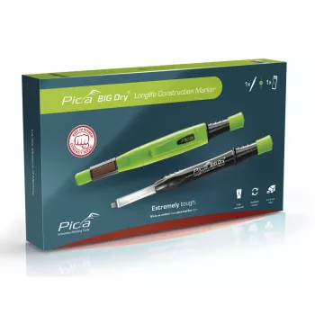 Pica BIG-Dry Promo Pack Mechaninis Statybinis Markeris, Įvairių Spalvų, 2x5mm Švinas, 2B Kietumas, Pildomas