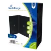 MEDIARANGE Retail Pack DVD dėžutė dviguba - DVD vaizdo dėžutė - talpina 2 CD/DVD - juoda (5 vnt. pakuotė)