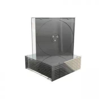 MEDIARANGE BOX21-M Jewelry Case – 1 disko laikiklis – juodas, permatomas – plastikinis – 120 mm x 140 mm