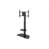celexon Professional Adjust-3270MP Portrait Mobile Display Stand Trolley 32-70 col. ekranams, anoduotas aliuminis, matinis stiklas, juoda