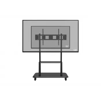 CELEXON Professional Adjust-55120MP Mobilus Ekrano Stovas 55-120 inch Ekranams, Matinė Juoda